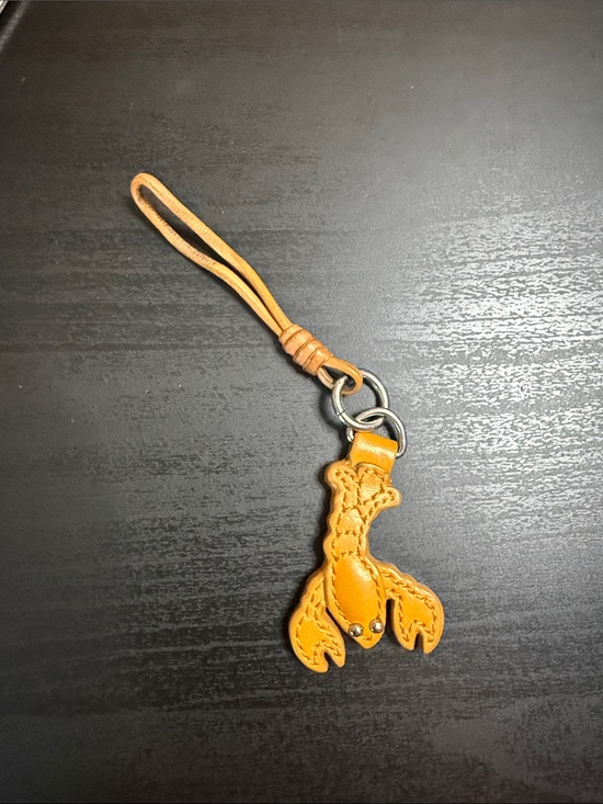 Coach Handbags - COACH RARE Yellow Leather Lobster Bag Charm